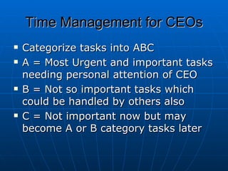 Roles And Responsibilities Of Ceo