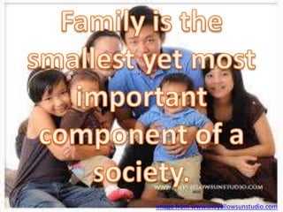 What are the roles of each family member in our society