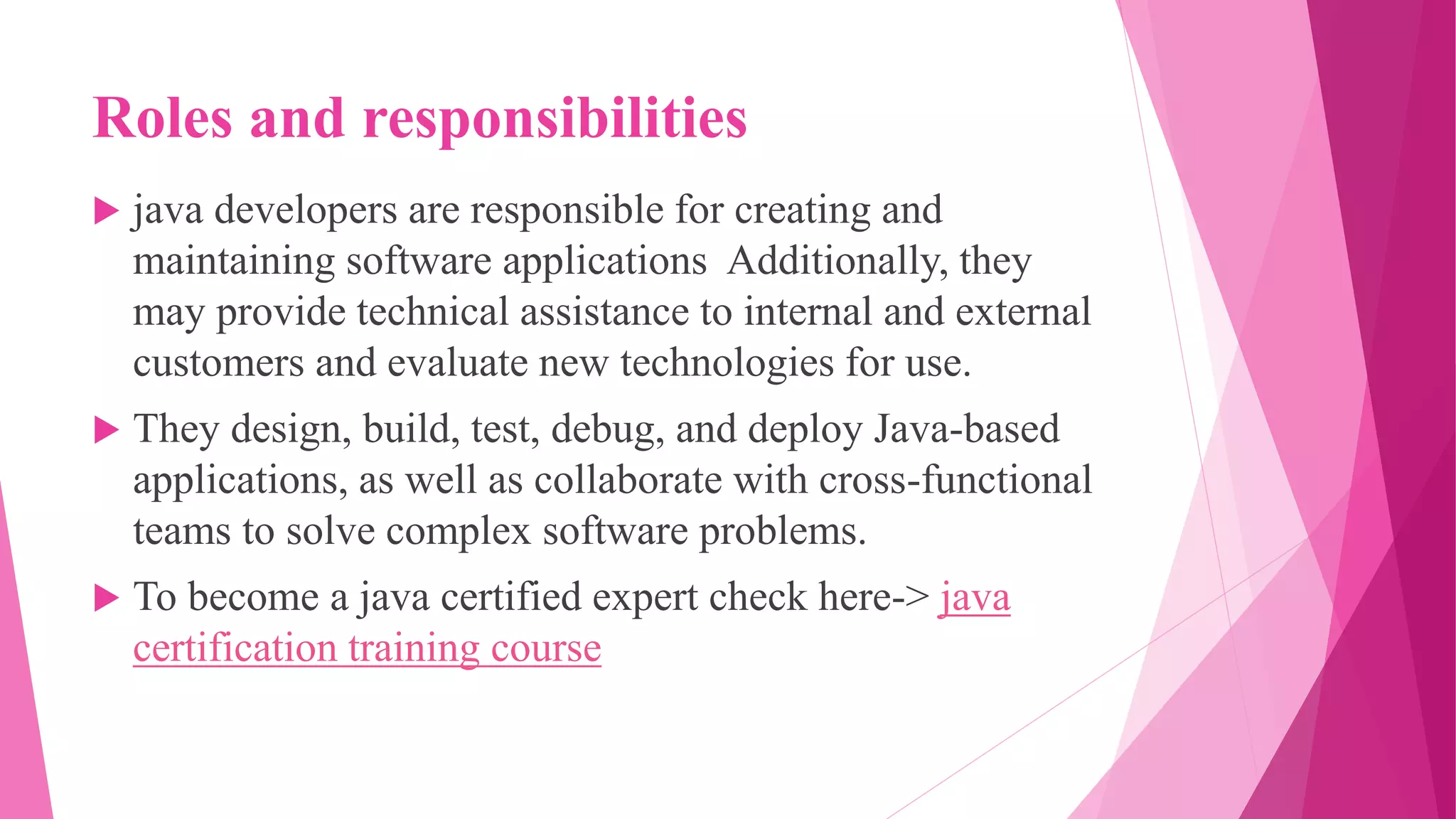 Roles and Responsibilities of Java Developer.pptx