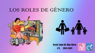 LOS ROLES DE GÉNERO
Keyla Xuan De Blas Riera
4ºA 2018-2019
 