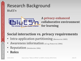 The Userdecideswhich personal dataisdisclosedandtowhom in whatcontext!,[object Object]