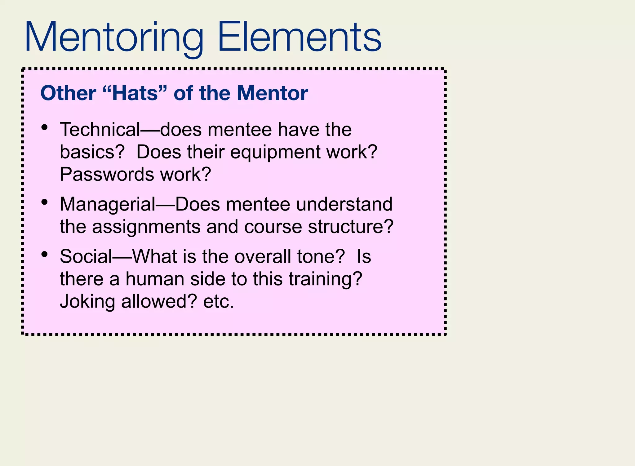 Roles Of A Mentor | ZIP