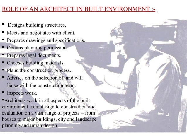 Roles of architects | PPT | Civil Engineering Industry | Industries
