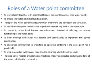 Water Point Group Decomp rolesofawaterpointcommittee2-240512111316-0b1d17c1 (1).pptx