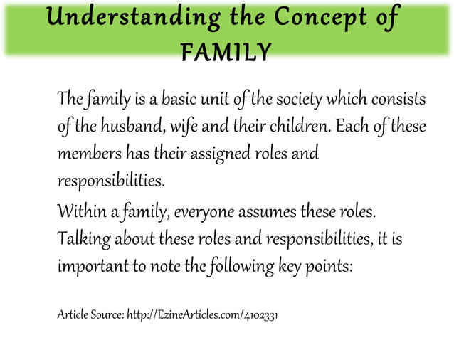 ROLES OF FAMILY - ANNE | PPT | Parenting Children Aged 4-11 | Parenting