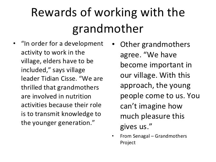 😊 Role of a grandmother. Role of Grandmother in Grandchild´s Life
