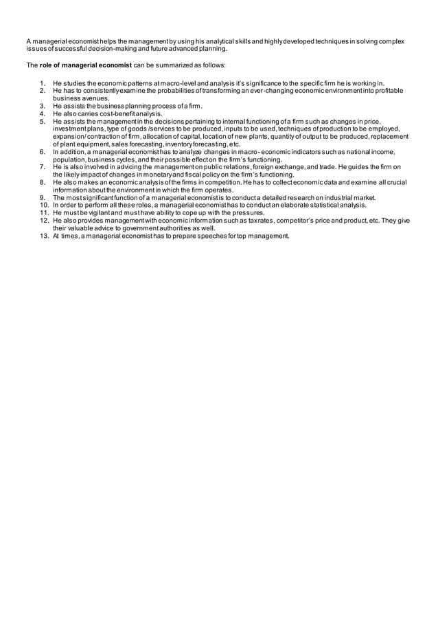 Roles Of Managerial Economist PDF mintzberg-managerial-roles-slidebazaar