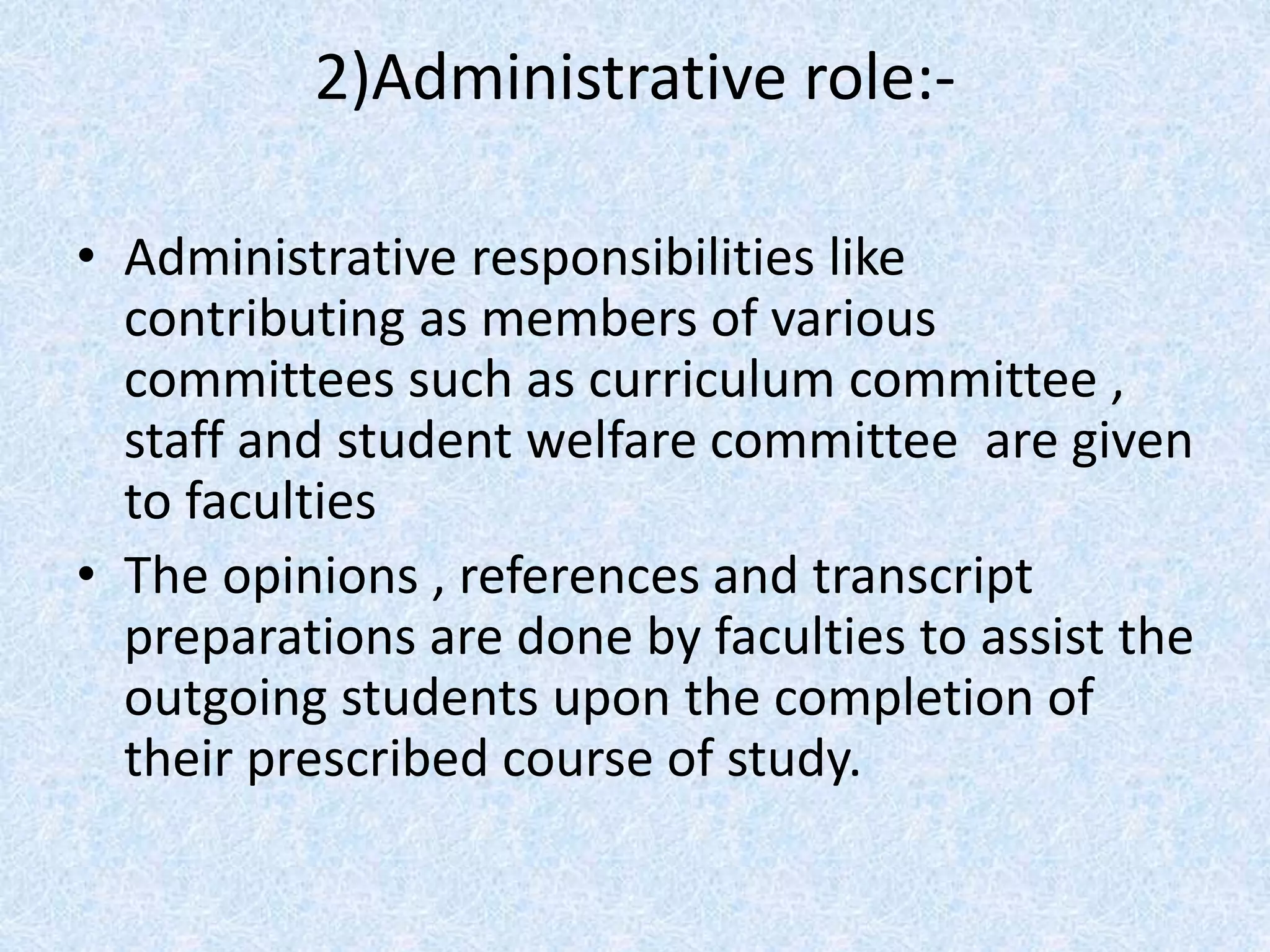 Roles of teacher | PPTX