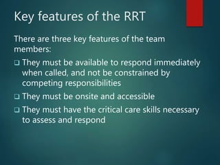 Roles of the medical and nursing staff during emergency codes | PPTX