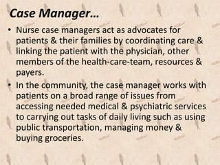 Roles of the psychiatric mental health nurse in contemporary mental ...