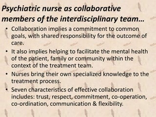 Roles Of The Psychiatric Mental Health Nurse In Contemporary Mental H…