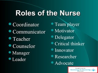 Roles Of The Nurse