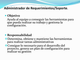 Actividades principales 