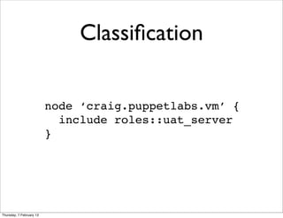 Designing Puppet: Roles/Profiles Pattern | PDF