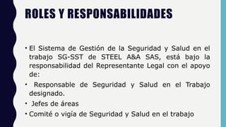 Roles y Responsabilidades en el Sistema de Gestión de Seguridad y Salud ...