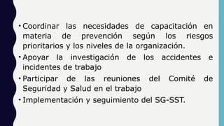 Roles y Responsabilidades en el Sistema de Gestión de Seguridad y Salud ...