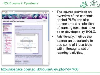 The usage of e-learning tools supports collaborative learning especially within large groups of students. RWTH widgetsThe environment is composed of three intercommunicating widgets:WKM Widget: A Web 2.0 Knowledge Map for accessing and reading topic articlesMultiuser Chat Widget: general or topic-related group chats & presence informationHistory Widget: tracks individual learning activities and shows personal history of visited topics