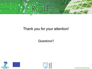 This test-bed provides a platform for federating and mashing-up different ROLE learning services within the Festo Virtual Academy, which is the central learning management system of Festo. Festo widgetsThis widget bundle consists of two widgets: 