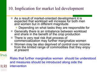 The role of gender in crop value chains in Ethiopia