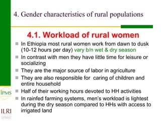The role of gender in crop value chains in Ethiopia