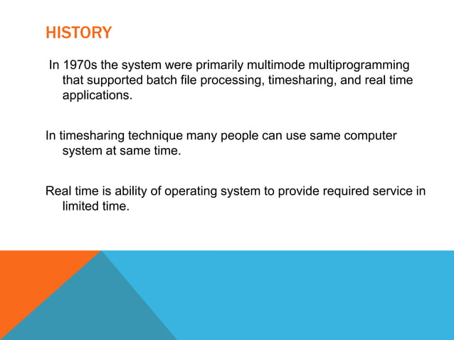 History of OS | PPTX