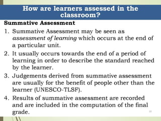 Roll- Out on Assessment