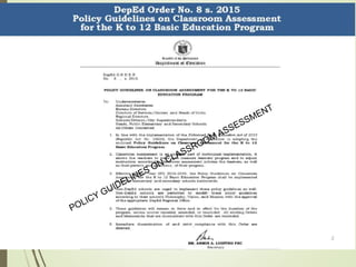 Roll- Out on Assessment