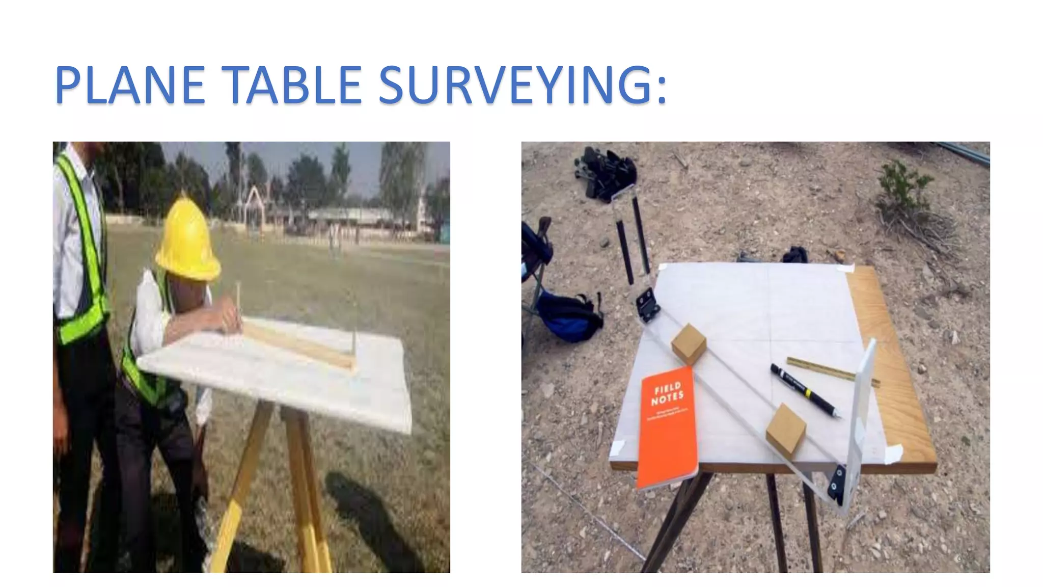 PLANE TABLE SURVEYING:
9
 