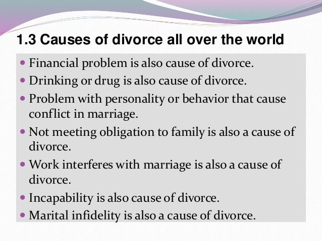 expository essay on the causes of divorce in our society