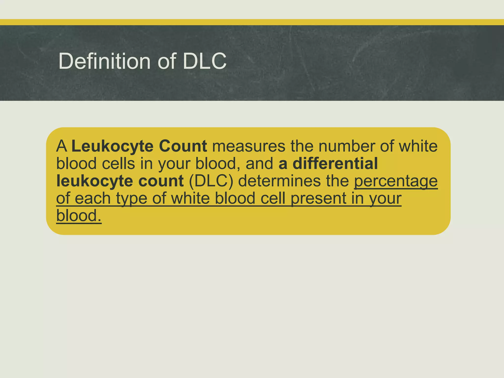 Differential Leukocyte Counts