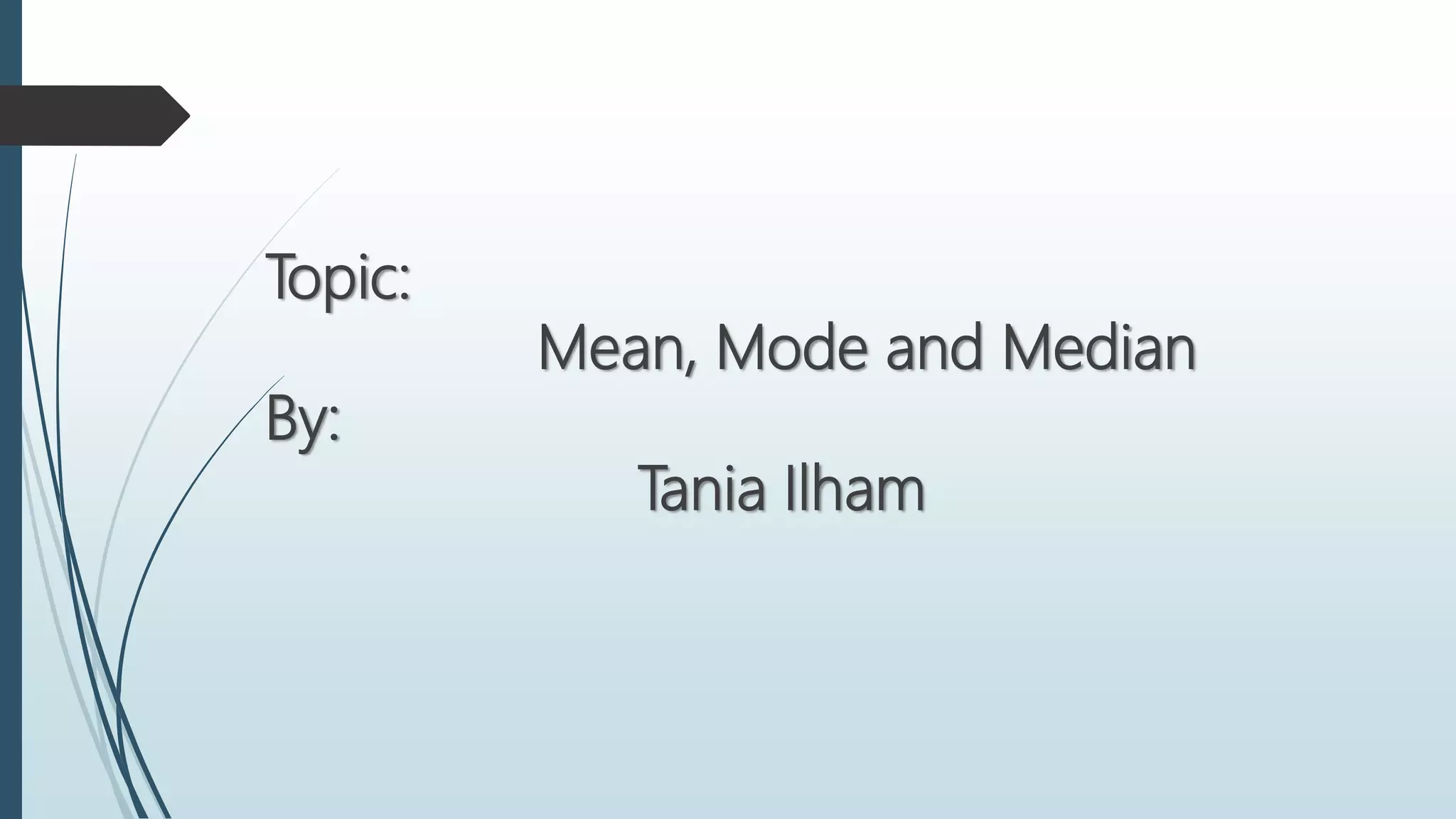 Mean Mode & Median | PPTX | Science