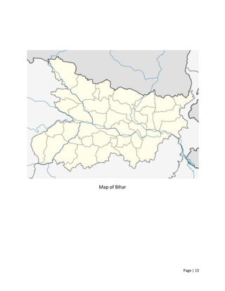 Page | 13
Map of Bihar
 