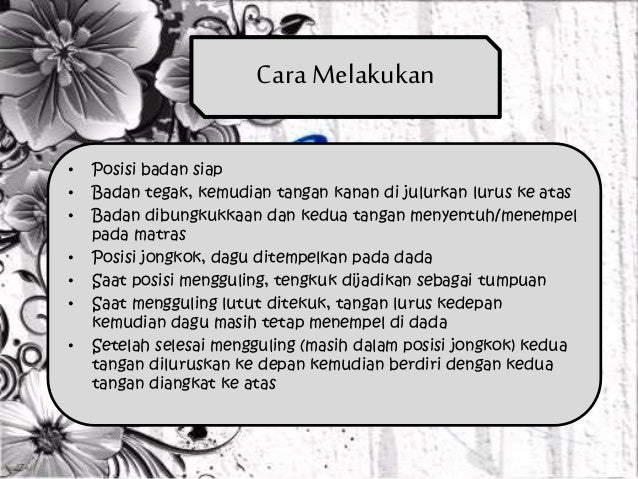 Jelaskan Yang Dimaksud Guling Depan Cara Golden