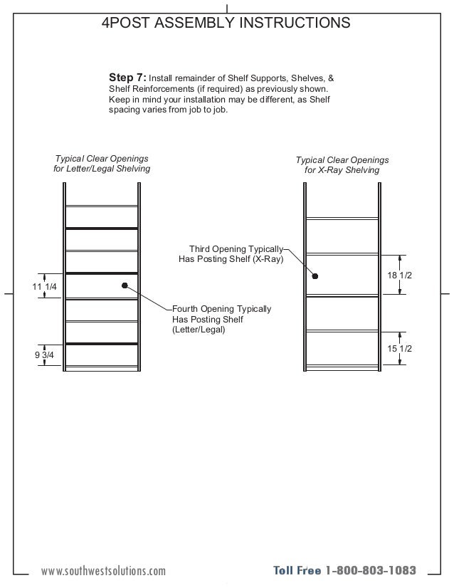 Rolled Plan Storage Assembly Instructions
