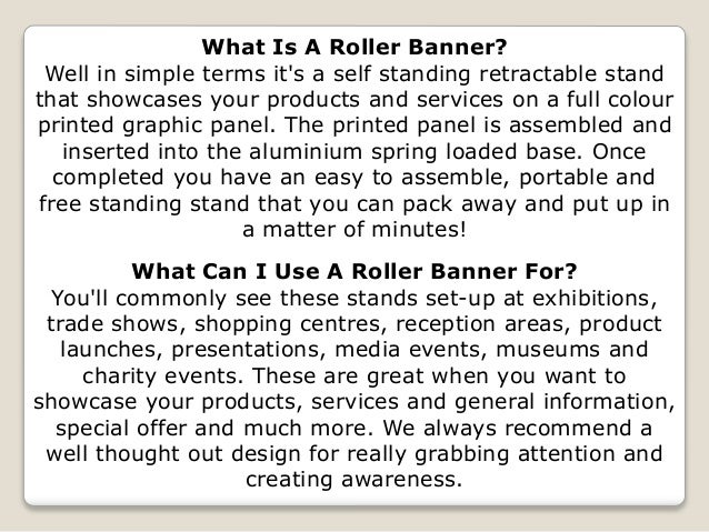 Roller Banners London Express Same Day Print And Collect Today