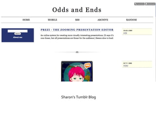 Sharon’s Tumblr Blog 