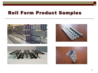 Roll Form Product Samples
15
 