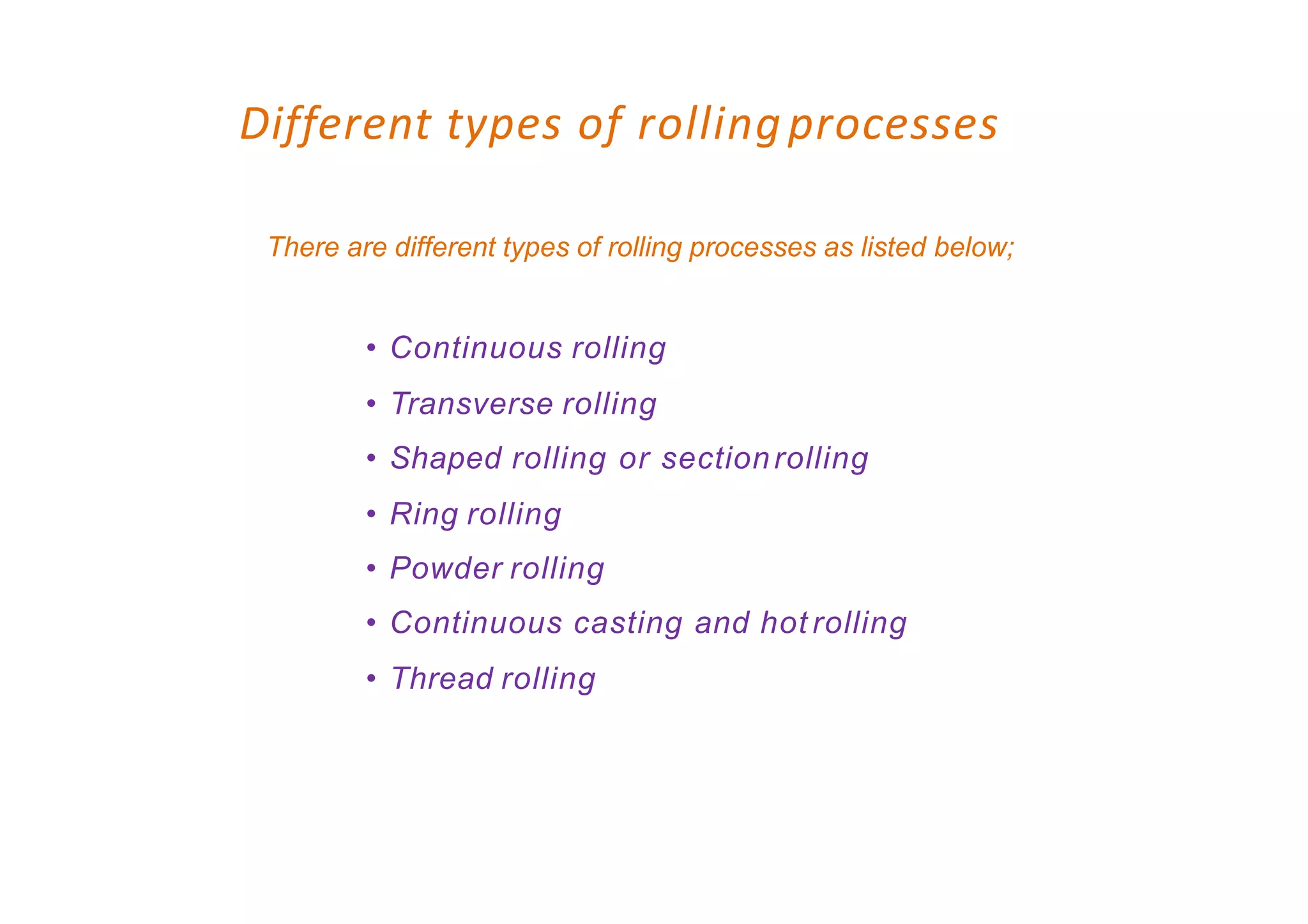 Rolling Process PPTX