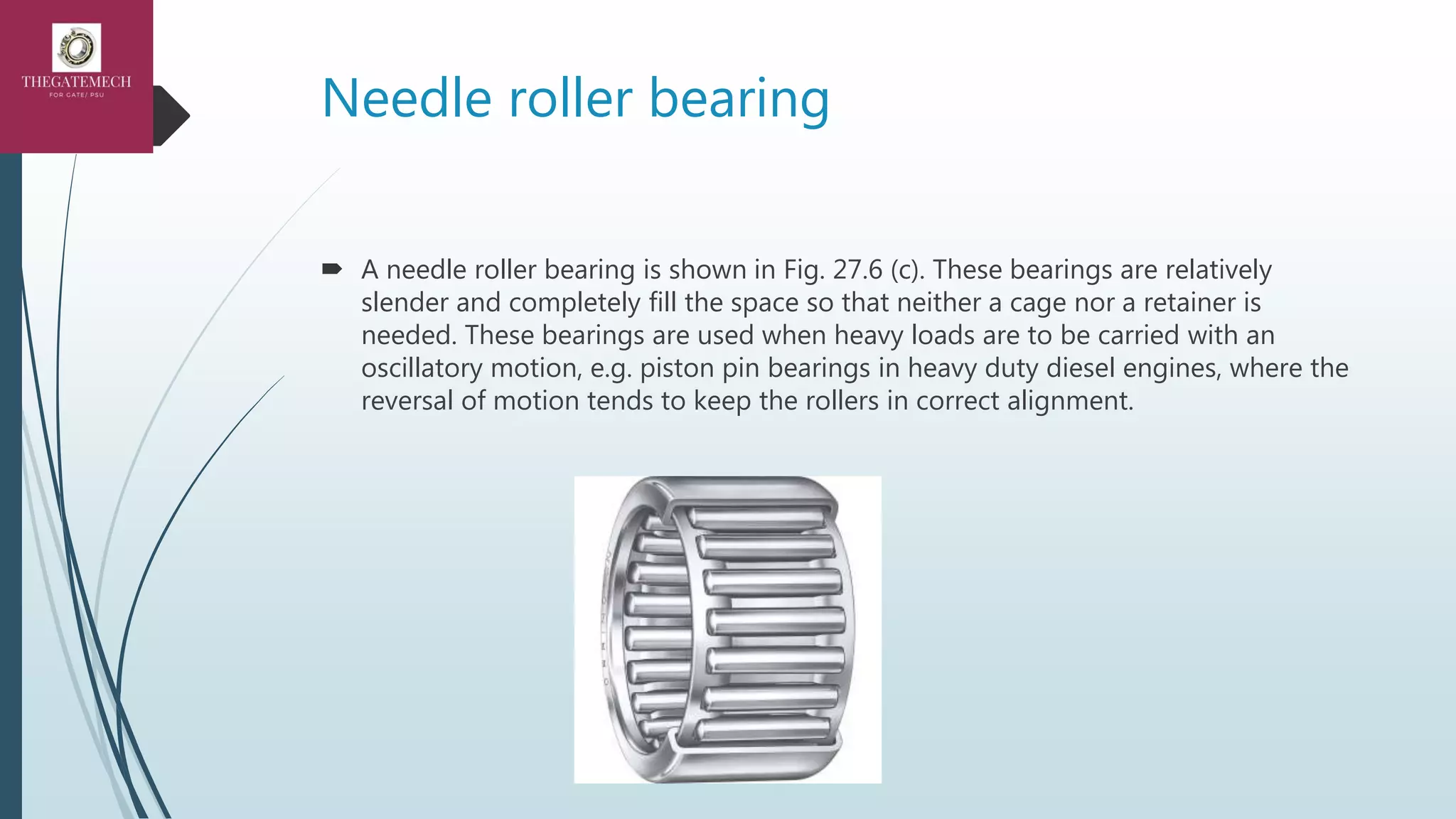 Rolling contact bearing PPT