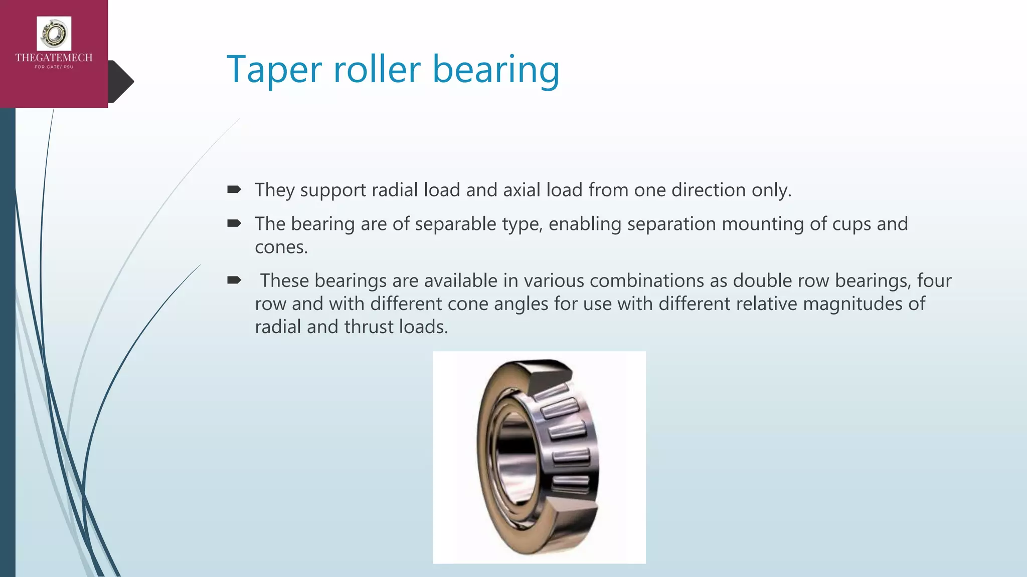 Rolling contact bearing PPT