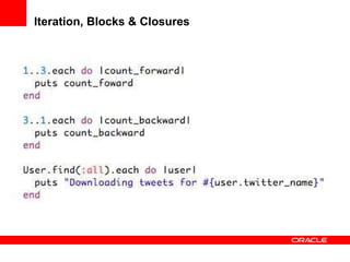 Iteration, Blocks & Closures 