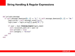 String Handling & Regular Expressions 