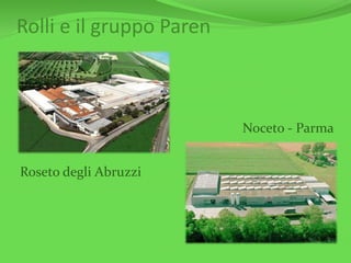 Rolli e il gruppo Paren
Roseto degli Abruzzi
Noceto - Parma
 