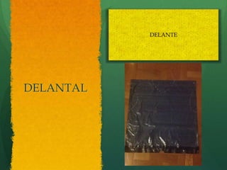 DELANTE




DELANTAL
 