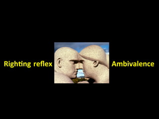  
    
 
 
 Righ.ng reﬂex                         Ambivalence 
  
 
 
 
 