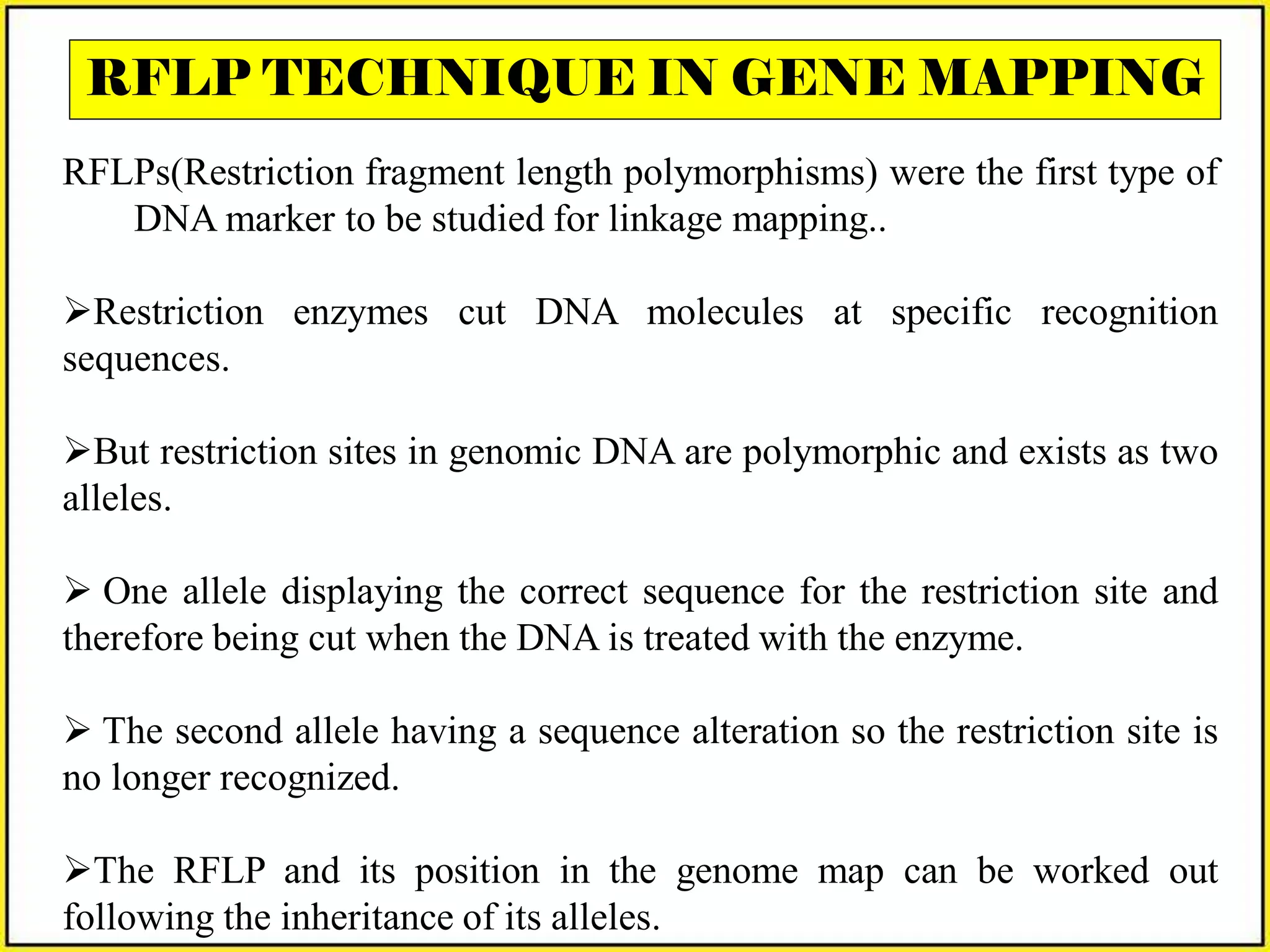 Gene Mapping Methods:Linkage Maps & Mapping with Molecular Markers | PDF