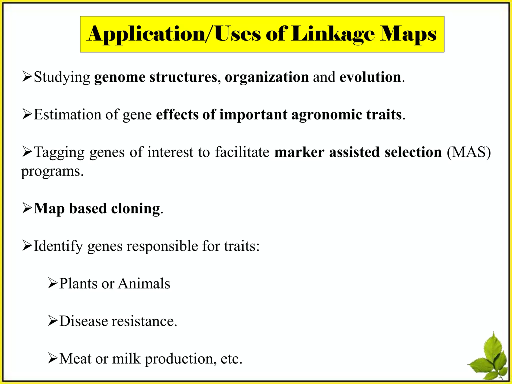 Gene Mapping Methods:Linkage Maps & Mapping with Molecular Markers | PDF