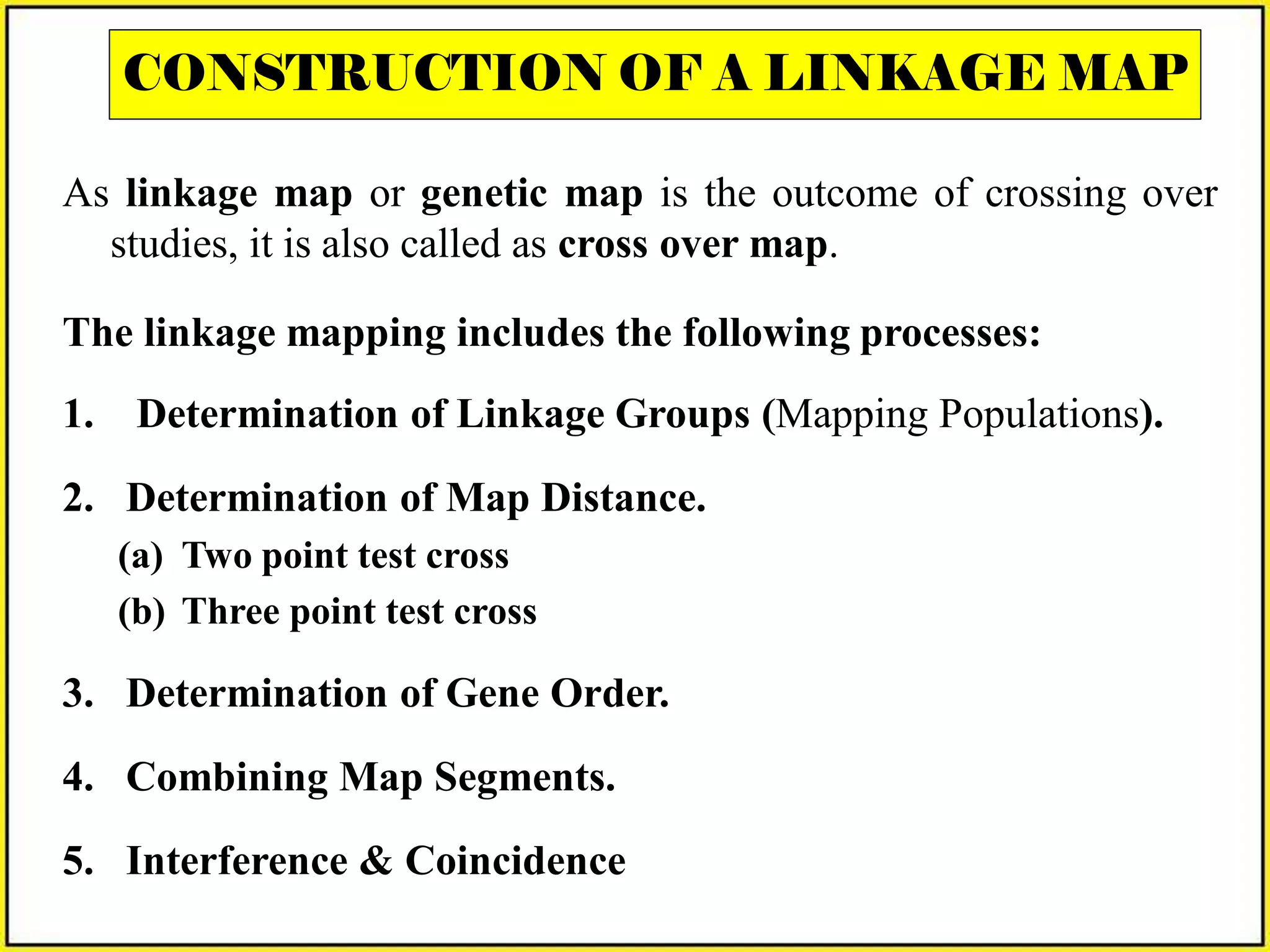 Gene Mapping Methods:Linkage Maps & Mapping with Molecular Markers ...