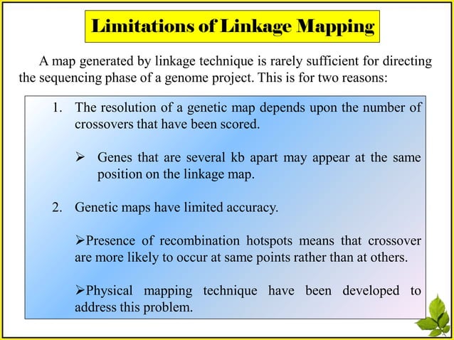 Gene Mapping Methods:Linkage Maps & Mapping with Molecular Markers ...
