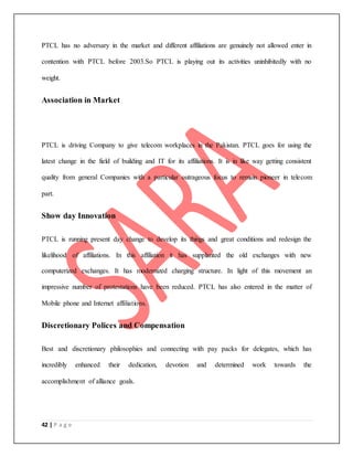 Internship Report (PTCL) | DOCX
